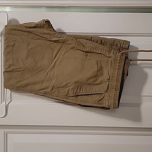 Goodfellow Drawstring Joggers Khaki Medium Used